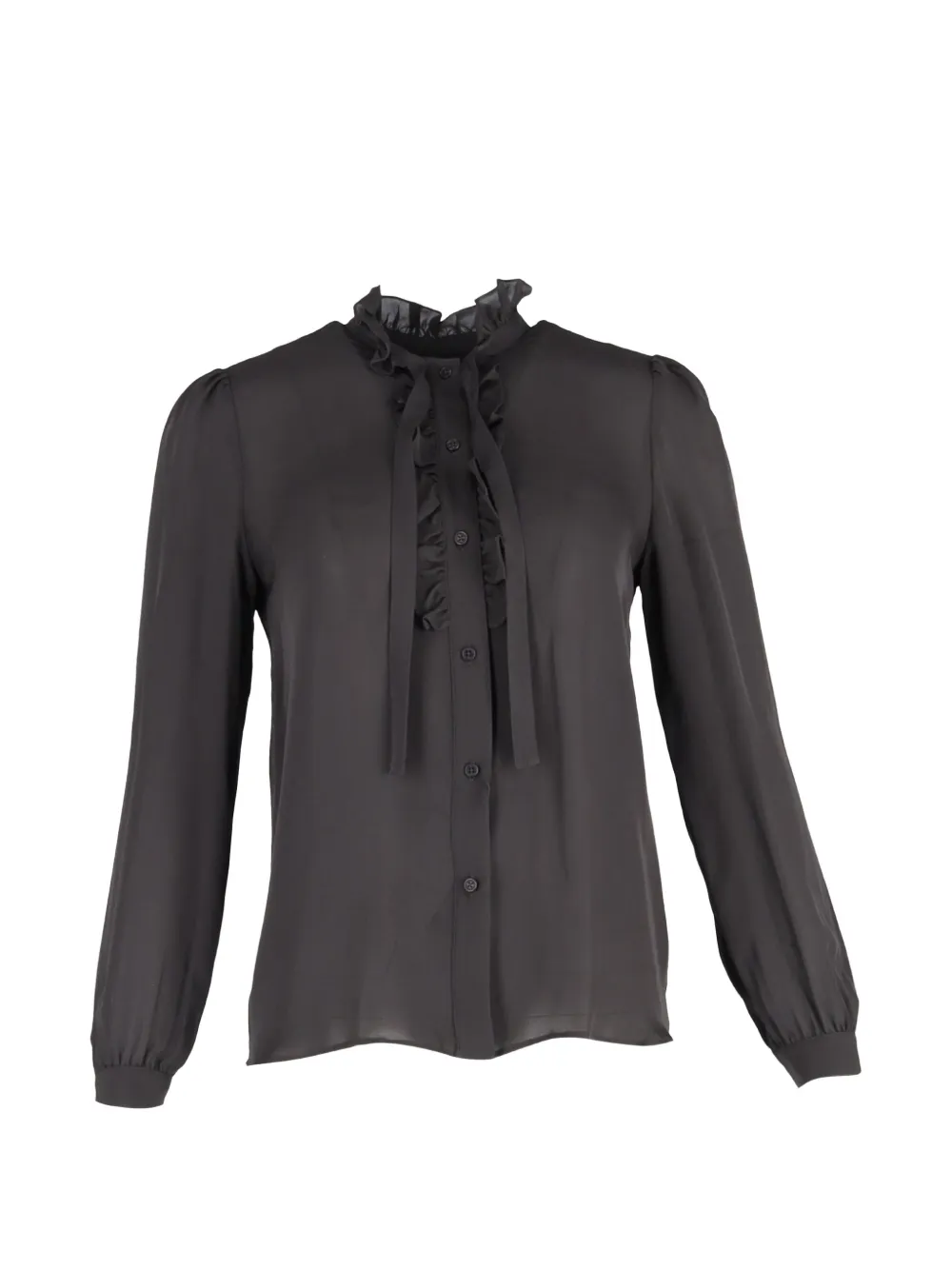 Nili Lotan Camicia Miera con ruches - Nero