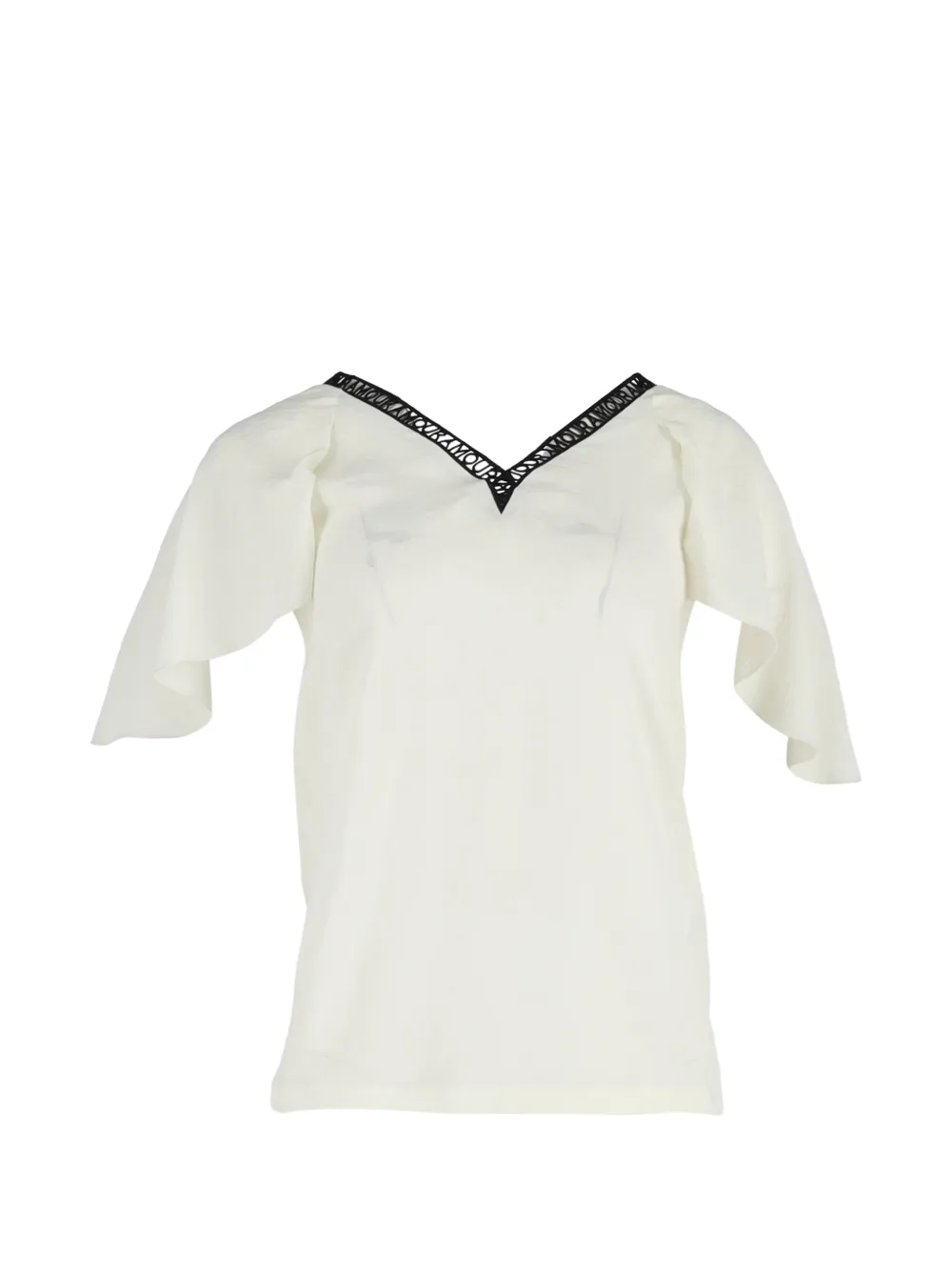 Maje Amour V-neck blouse - Toni neutri