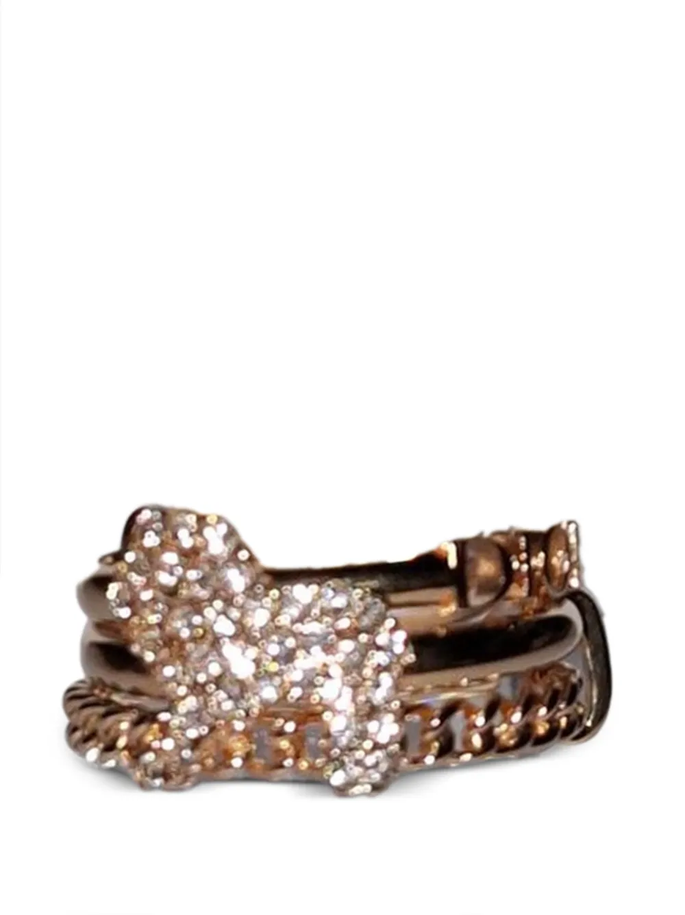 Christian Dior Pre-Owned embellished ring - Oro
