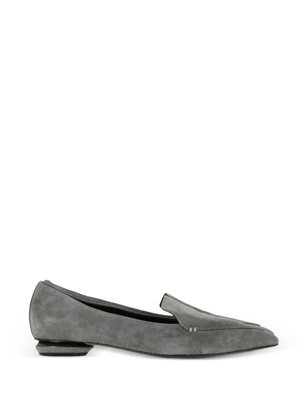 Nicholas Kirkwood pointed-toe suede pumps - Grigio