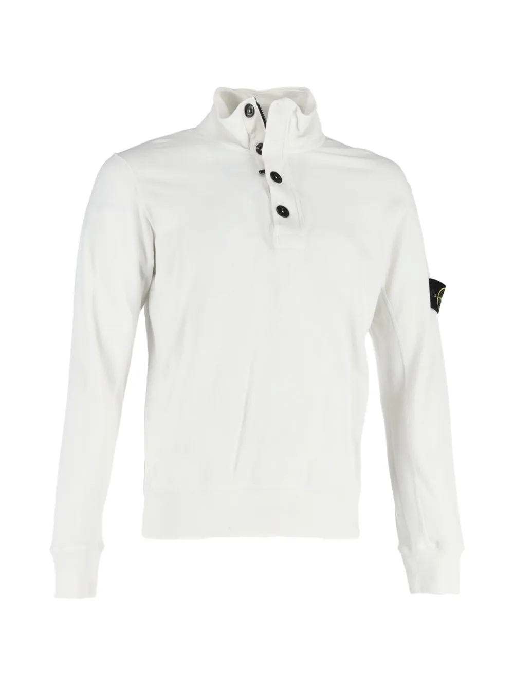 Stone Island zipped cotton sweatshirt - Weiß