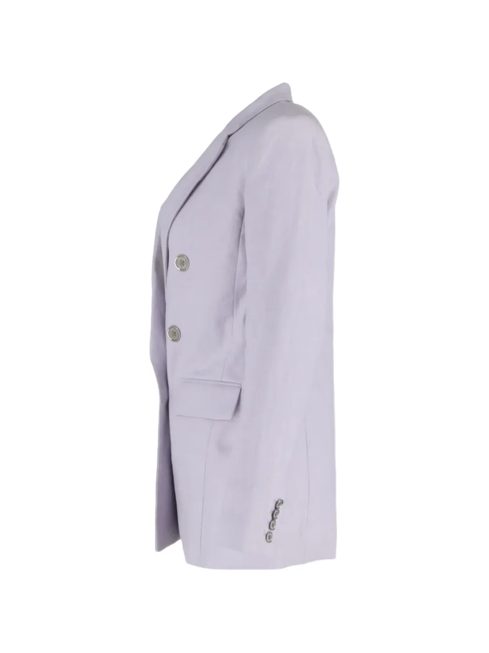 Double-Breasted Linen Blazer