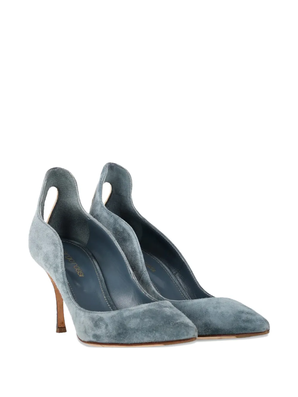 Sergio Rossi Vintage Blink cut-out pumps - Blauw