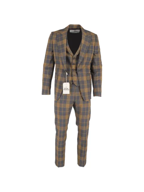 Vivienne Westwood Pre-Owned plaid-pattern three-piece suit