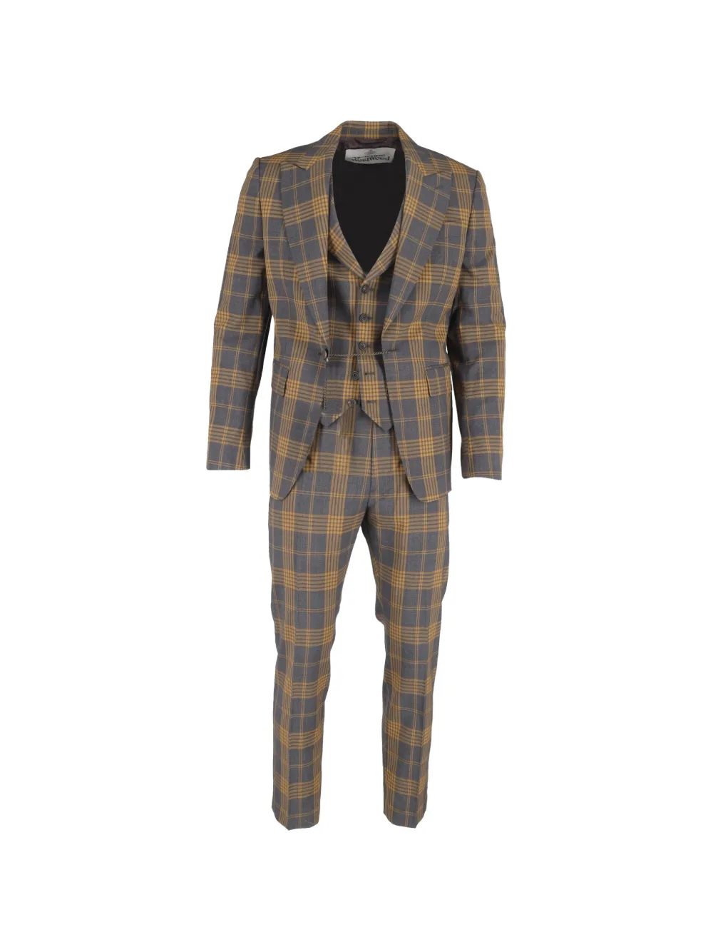 Vivienne Westwood Pre-Owned plaid-pattern three-piece suit - Grigio