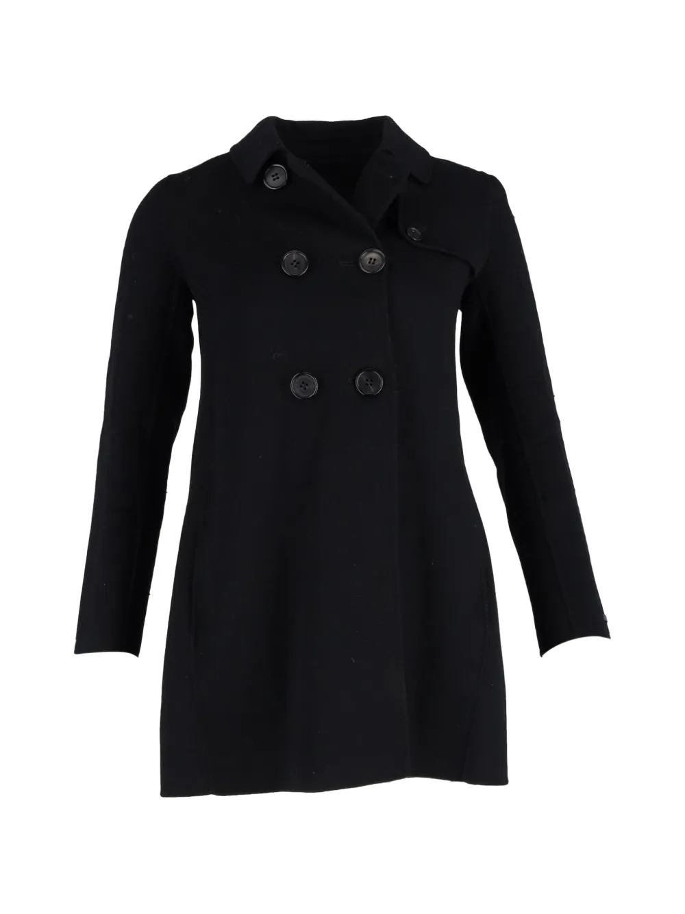 Max Mara double-breasted wool coat - Nero