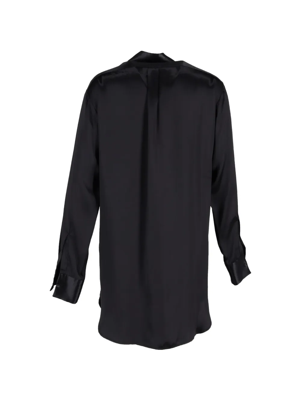  Bottega Veneta Pre-owned Textured-panel Silk Shirt - Black 