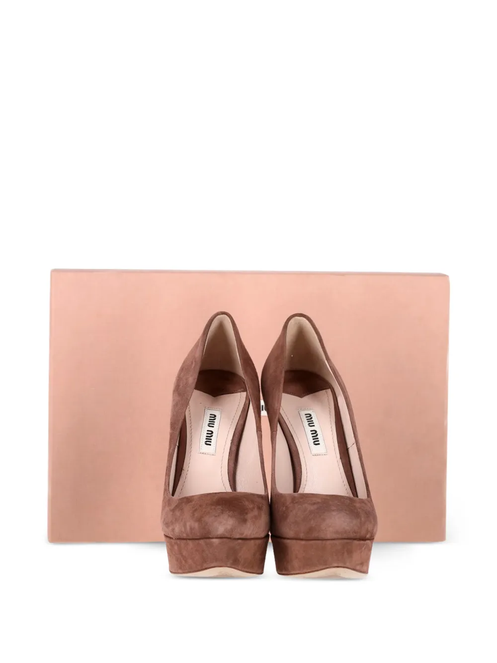 Platform Suede Pumps