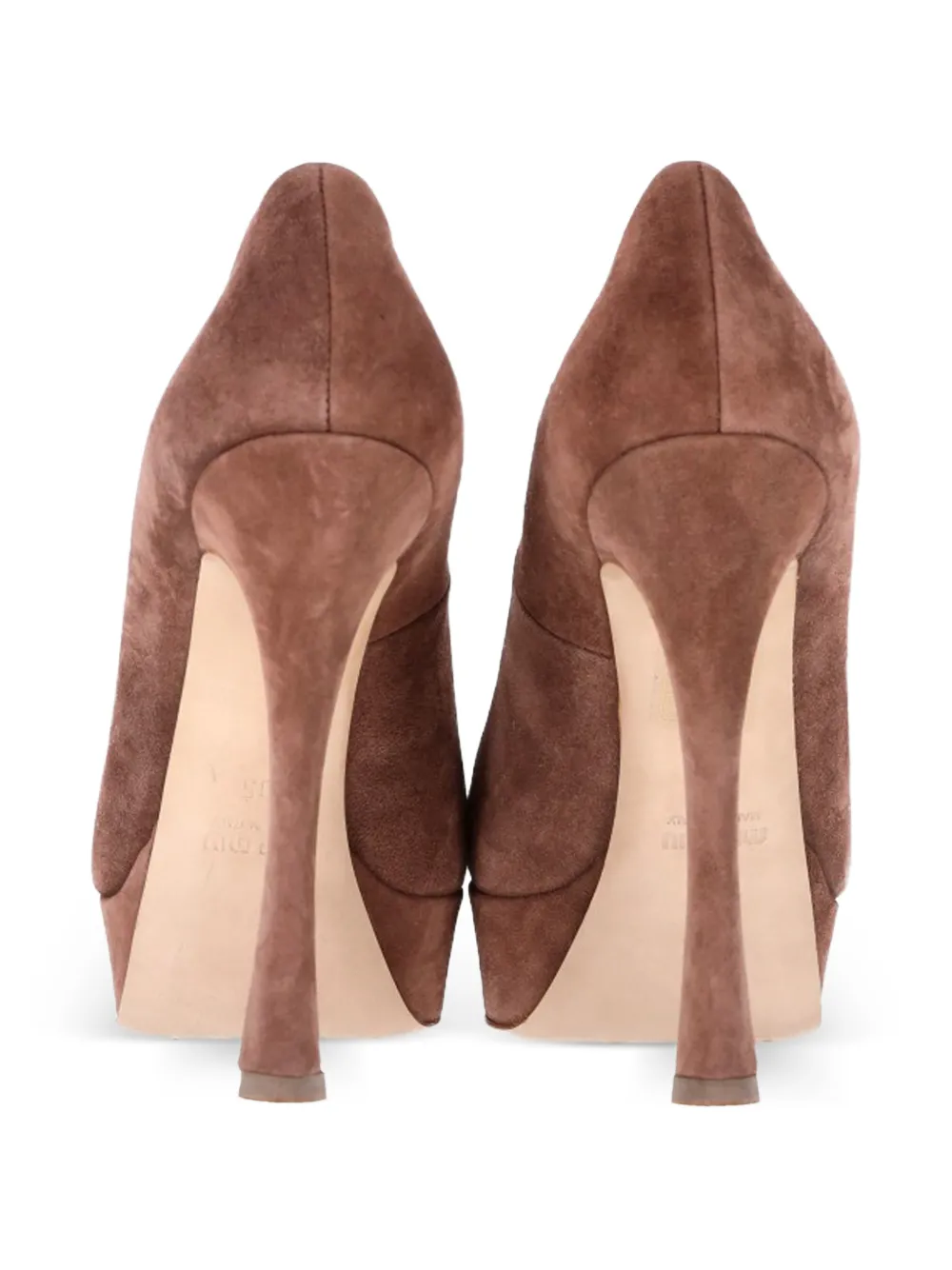 Platform Suede Pumps
