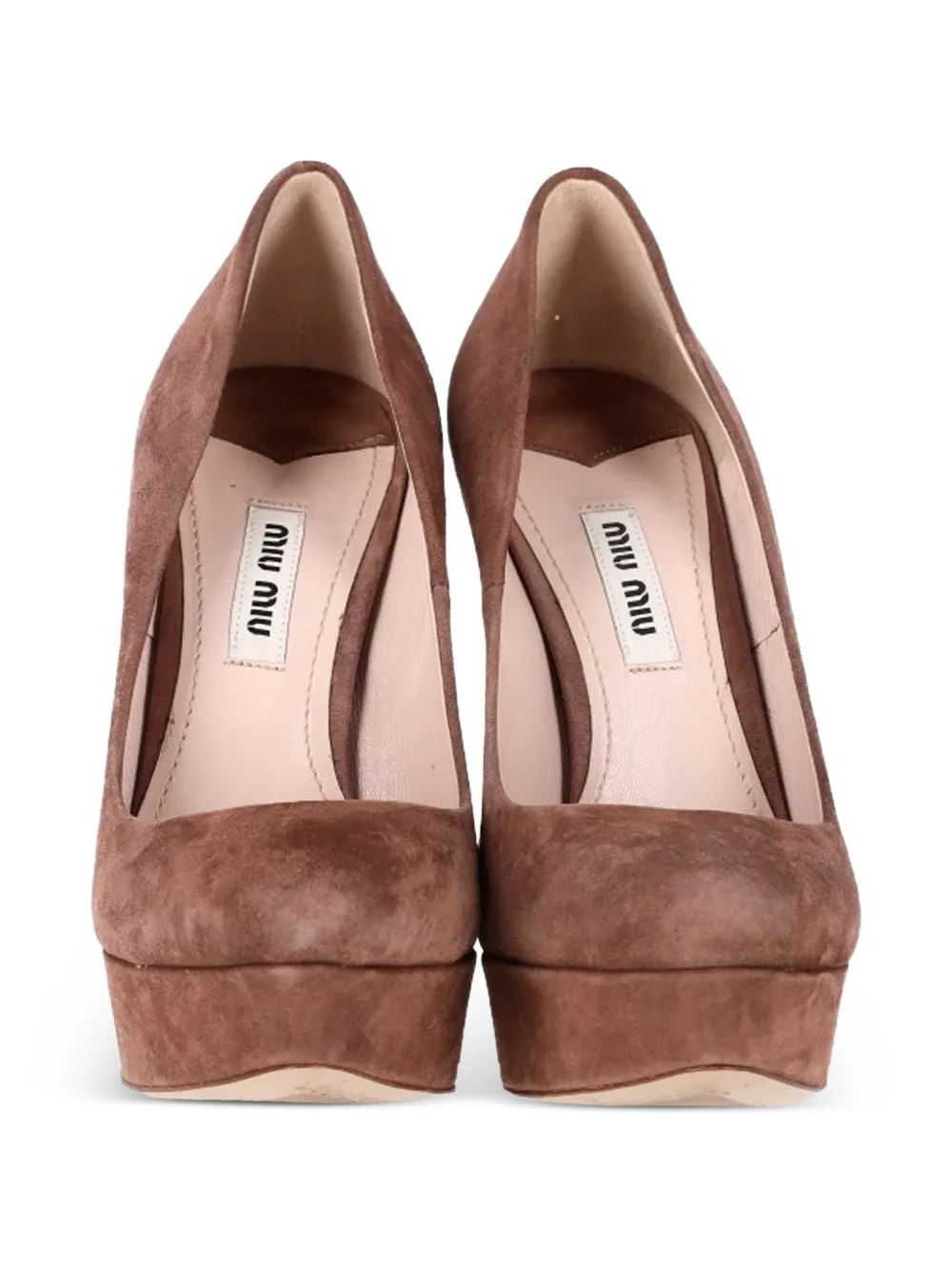 Platform Suede Pumps