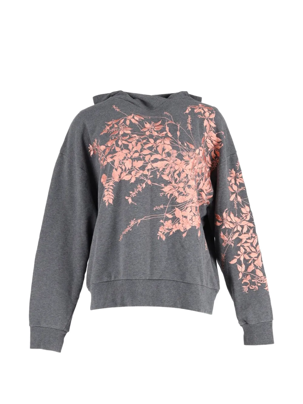 Dries Van Noten Pre-Owned Harlee-embroidered cotton hoodie - Grigio