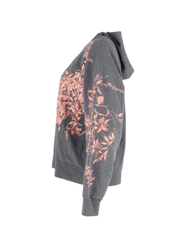 Dries Van Noten Pre-Owned Harlee-embroidered Cotton Hoodie | Grey
