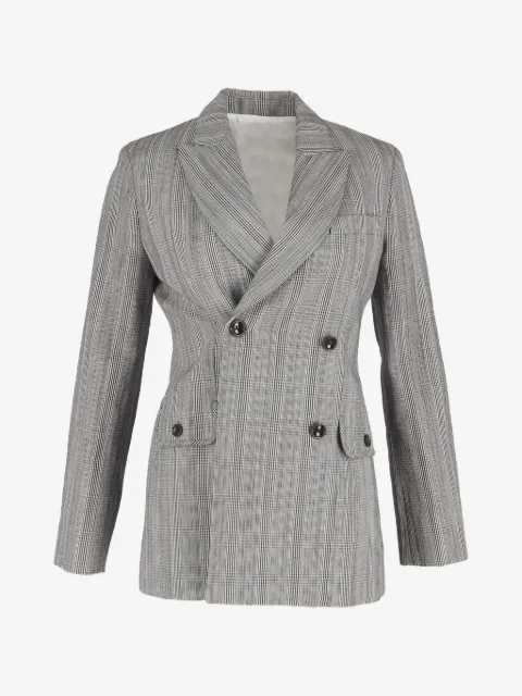 JOSEPH blazer croisé à motif pied-de-poule