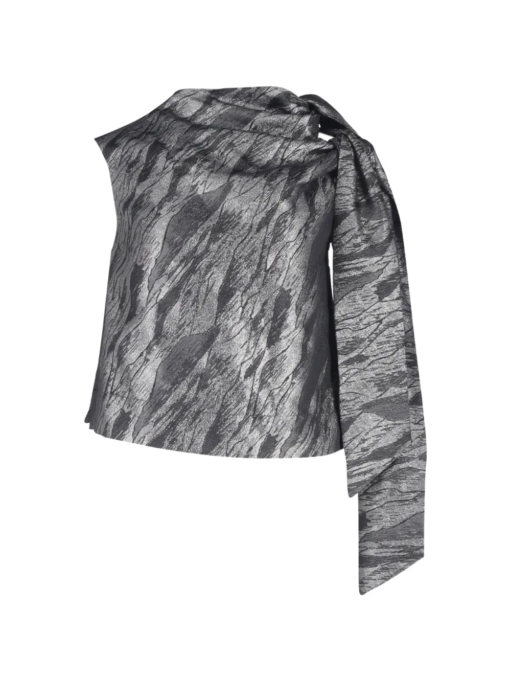 GANNI sleeveless blouse - Argento