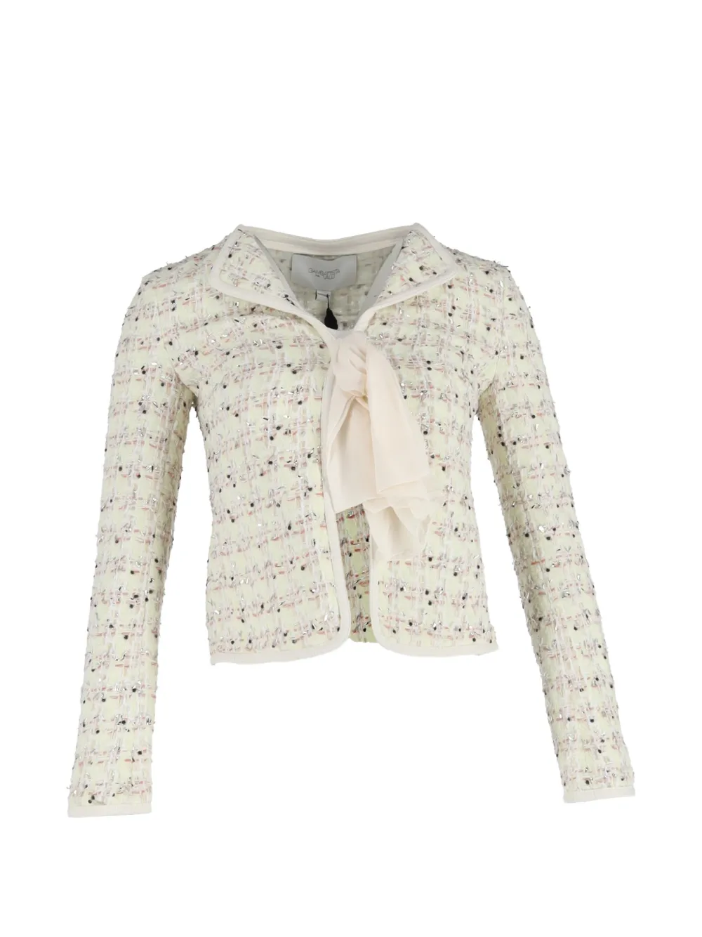 Giambattista Valli Vintage bouclé bow jacket - Toni neutri