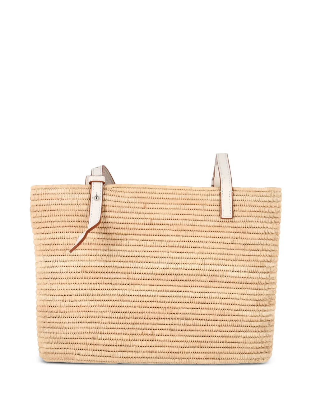 Loewe Pre-Owned square raffia basket tote - Beige