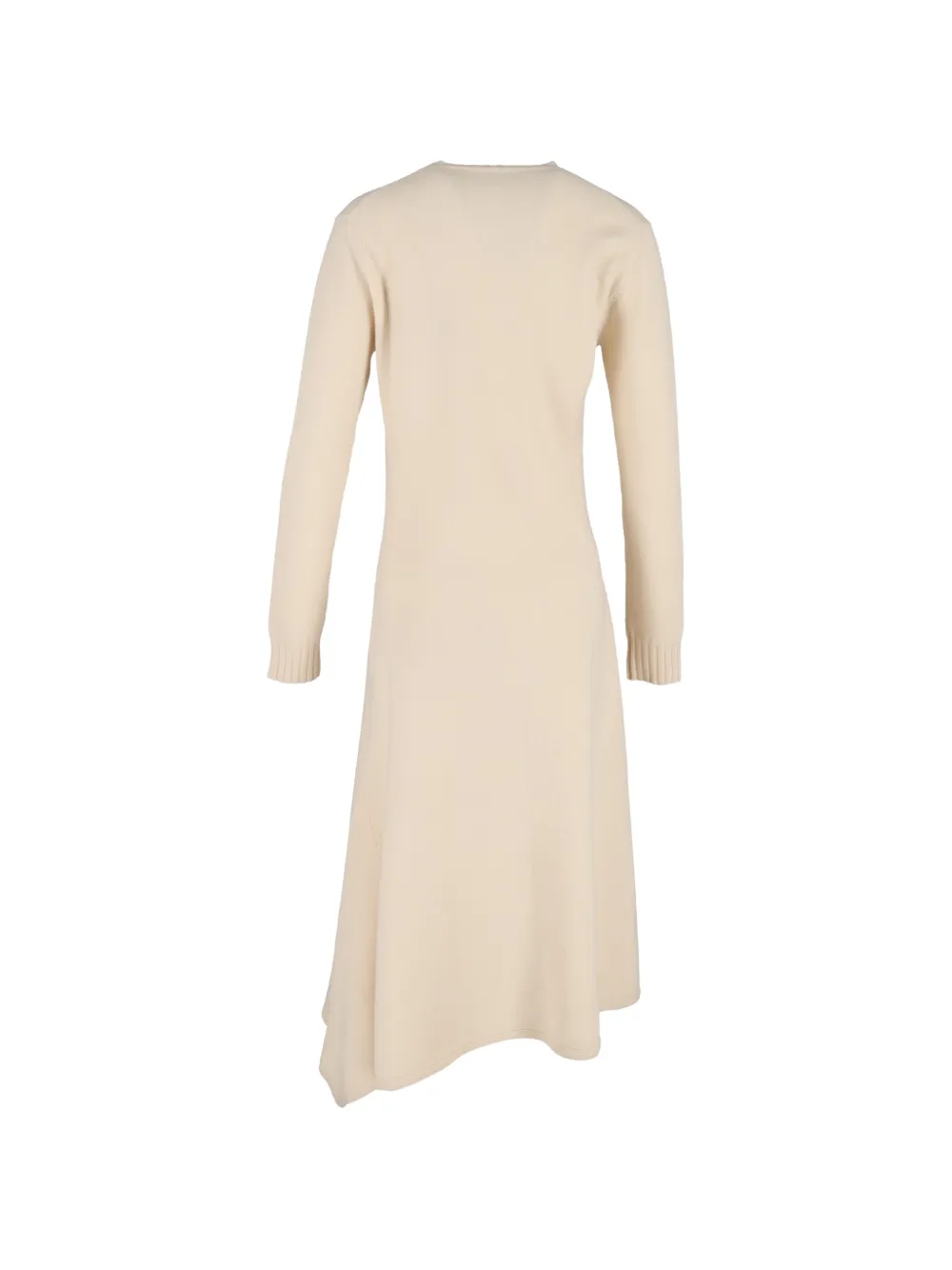 Jil Sander Pre-Owned long-sleeve midi dress - Beige
