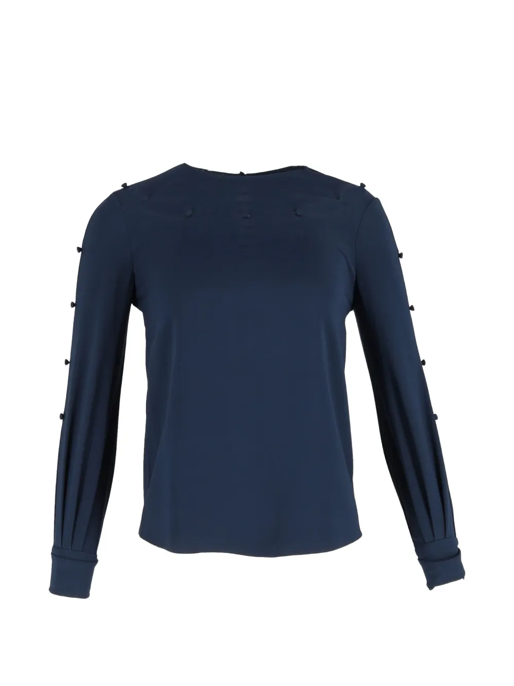 Oscar de la Renta Pre-Owned button-embellished blouse - Blu