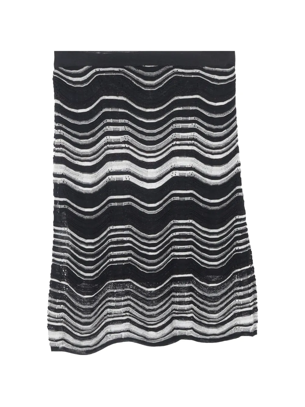 Missoni Pre-Owned wave-patterned mini skirt - Nero