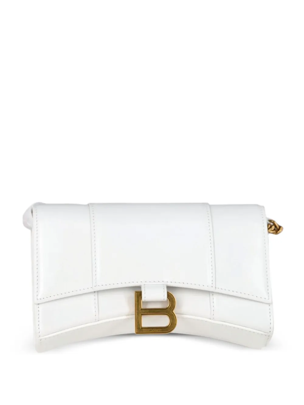 Balenciaga Pre-Owned Hourglass leather mini bag - Bianco
