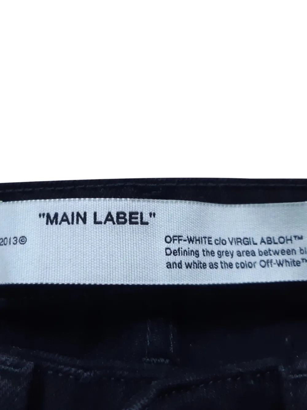  Off-white Pre-owned Slim-fit Trousers - Black 