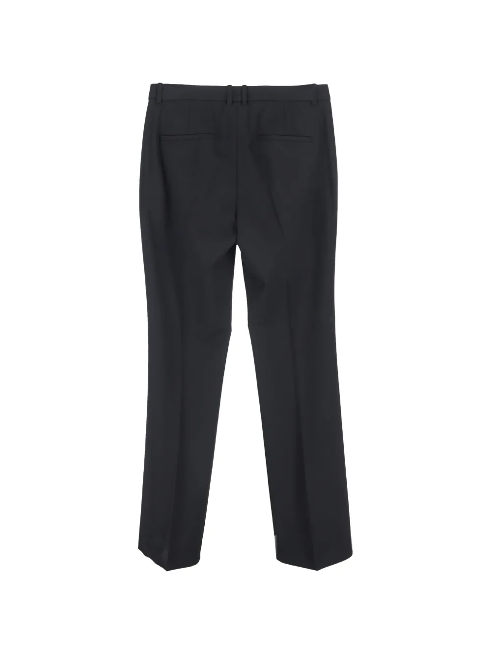 Theory wide-leg wool trousers - Zwart