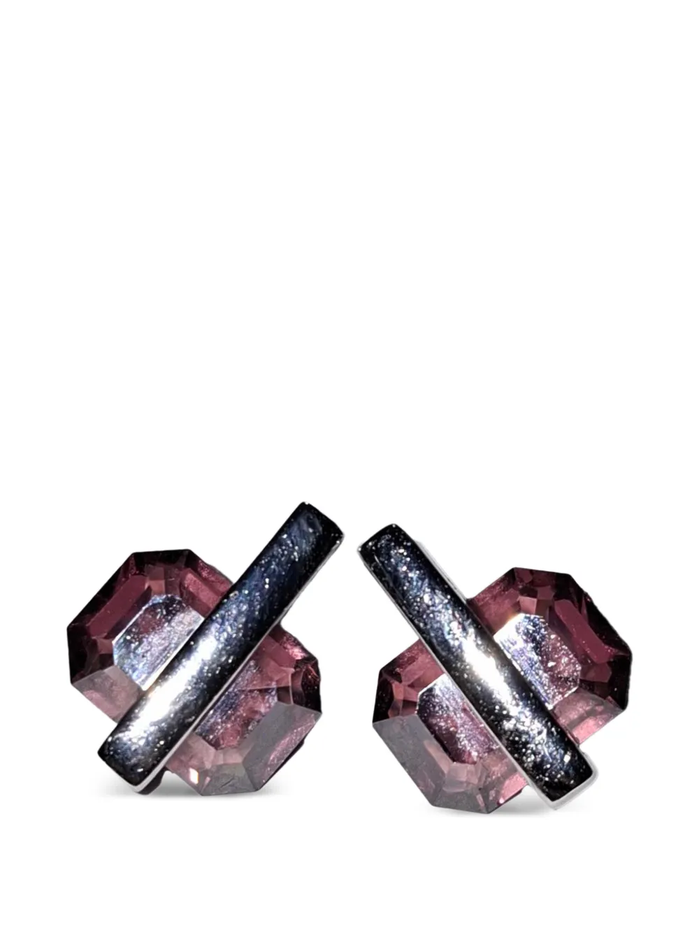 Crystal-Pendant Earrings And Necklace Set