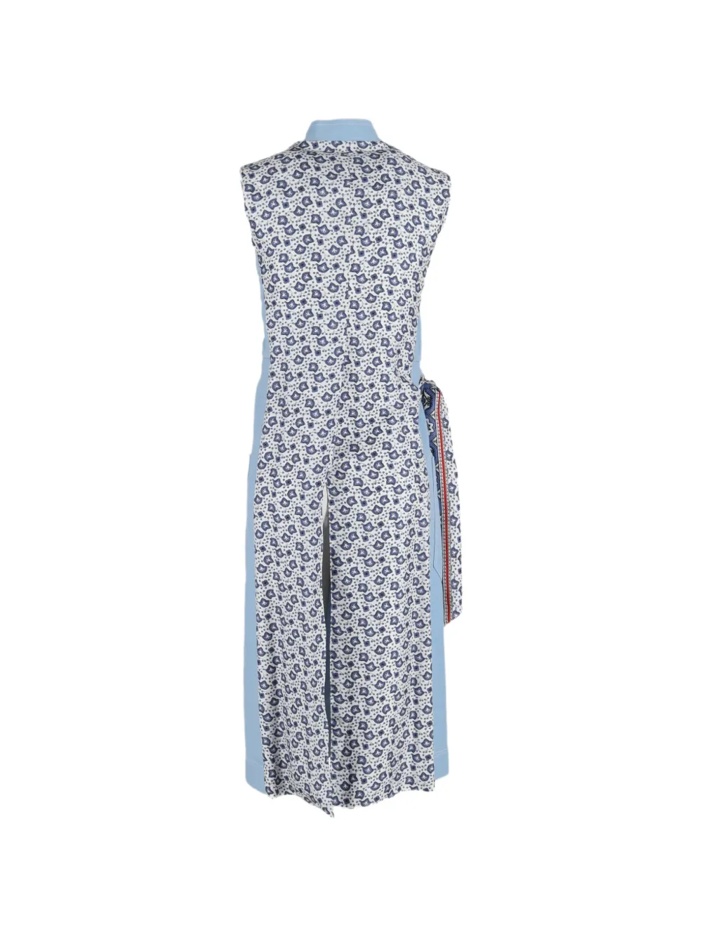 Chlo&eacute; Vintage floral-print wrap midi dress - Blauw