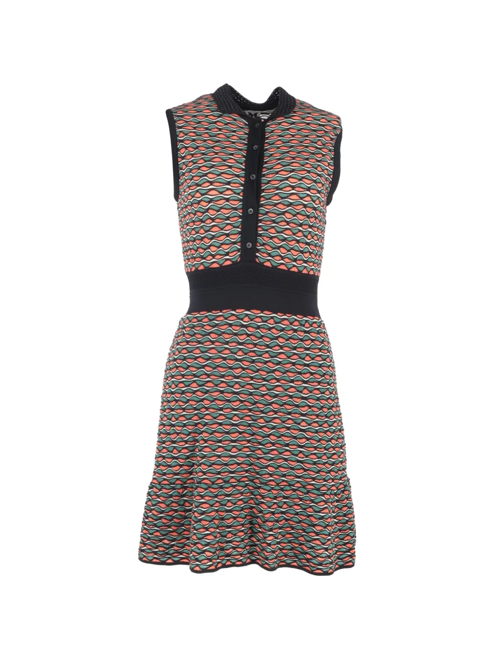Missoni Pre-Owned patterned buttoned mini dress - Arancione
