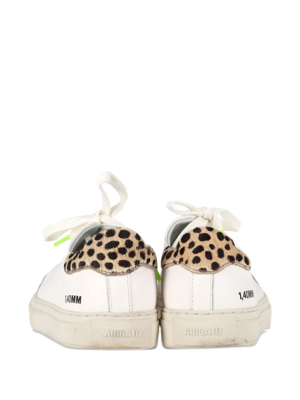 Axel Arigato leopard-print leather sneakers - Wit