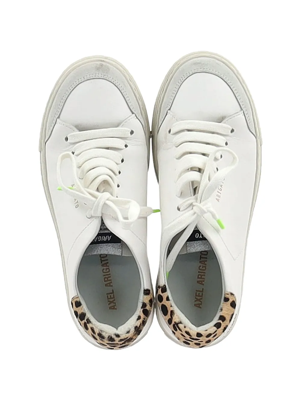 Leopard-Print Leather Sneakers