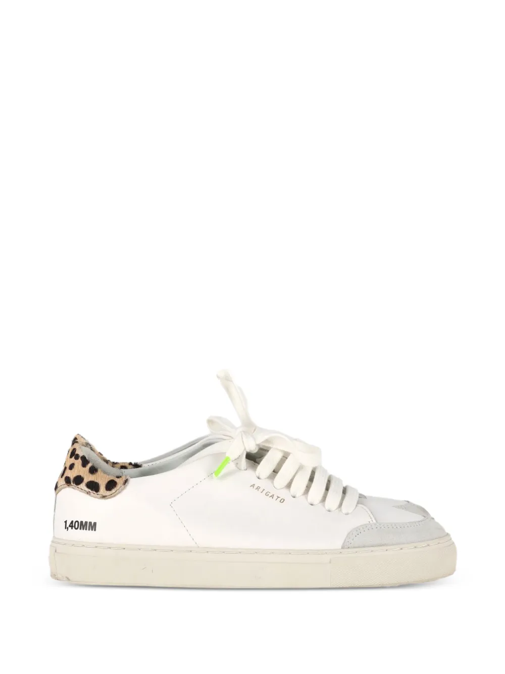 Axel Arigato leopard-print leather sneakers - Weiß
