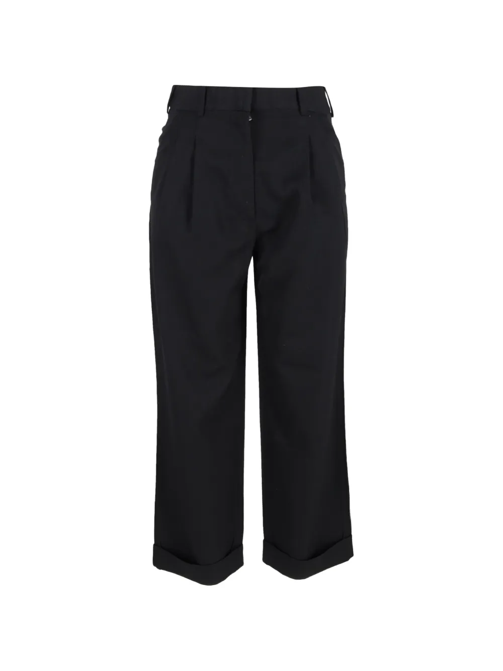 Stella McCartney Pre-Owned pleated wool trousers - Nero