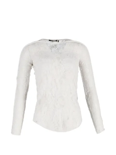 Isabel Marant Vintage bluse med blomstrede blonder