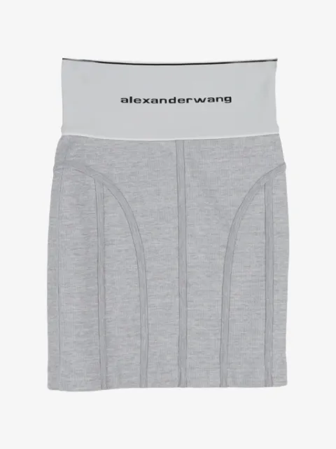 Pre-Owned Alexander Wang minijupe à logo élastiqué