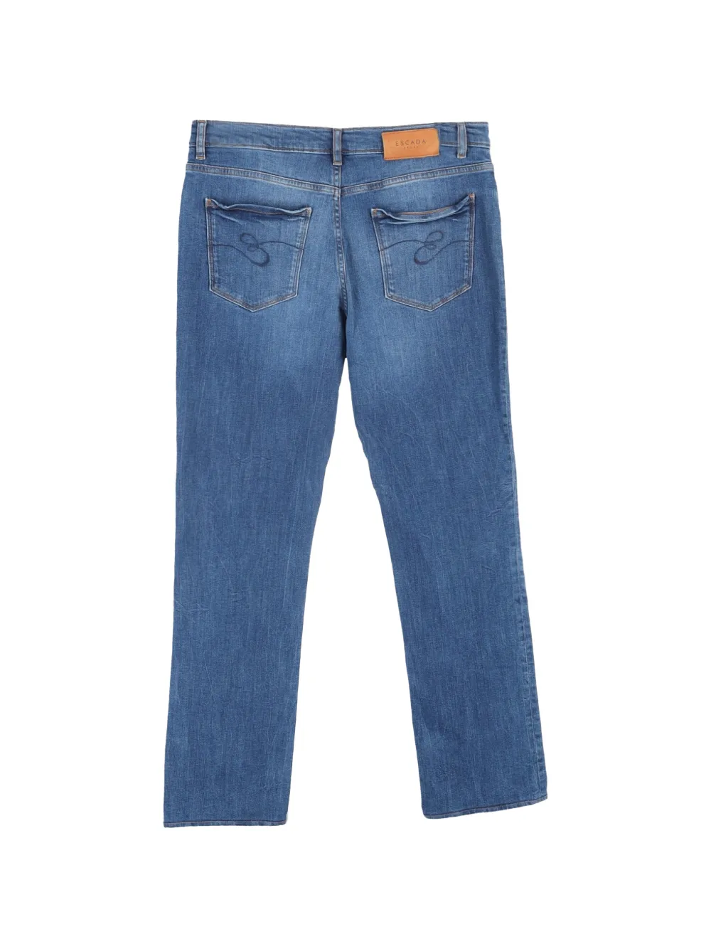 Escada Pre-Owned straight-leg jeans - Blauw