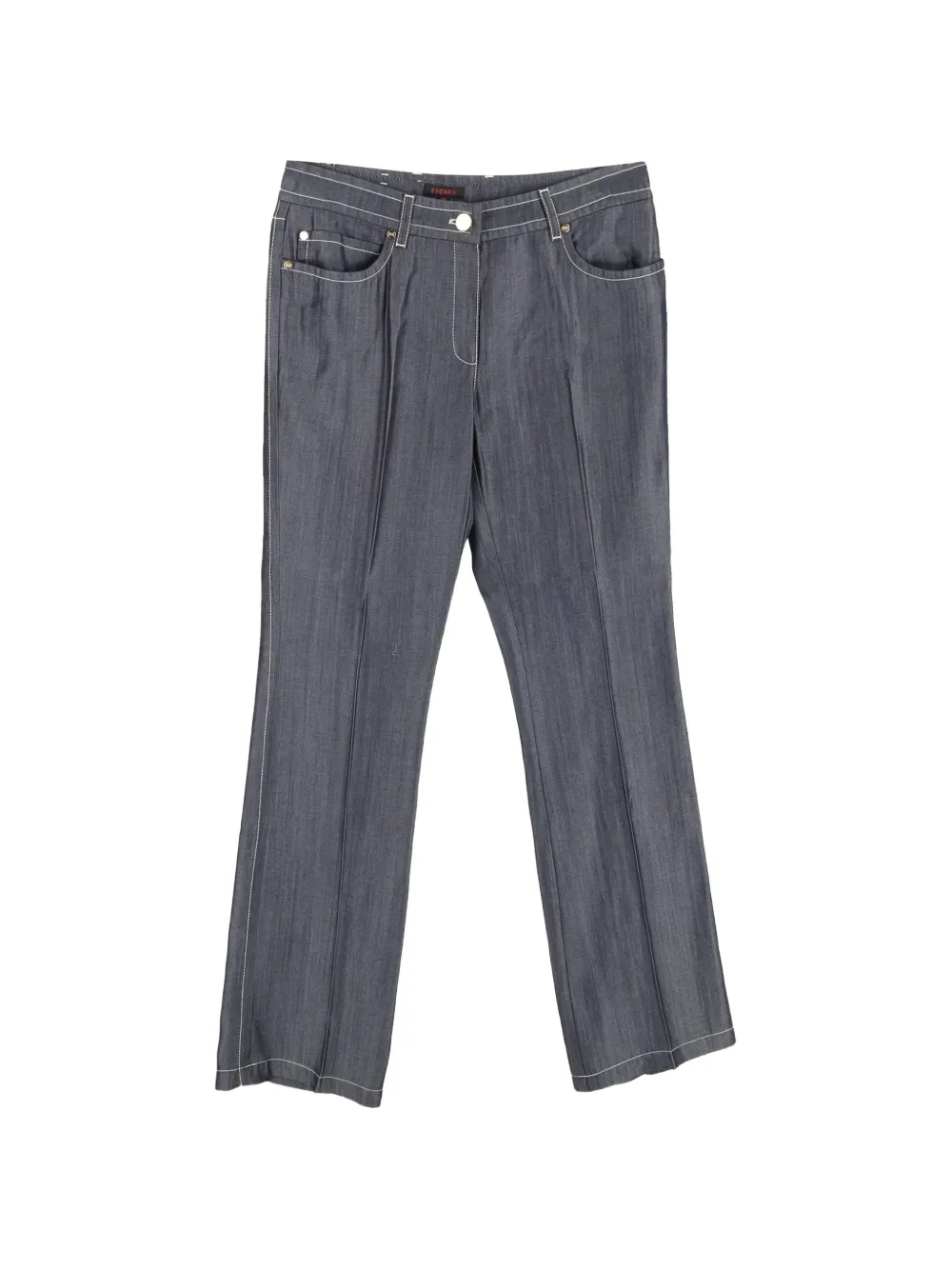 Escada Pre-Owned straight-leg trousers - Grigio