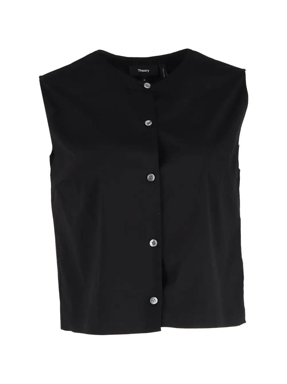 Theory button-front cotton shirt - Nero