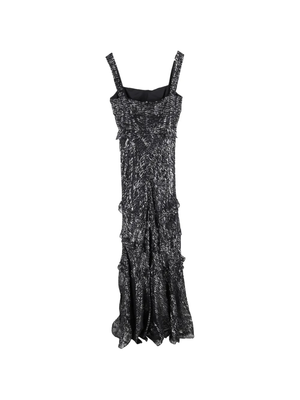 Saloni Chandra ruffled dress - Zwart