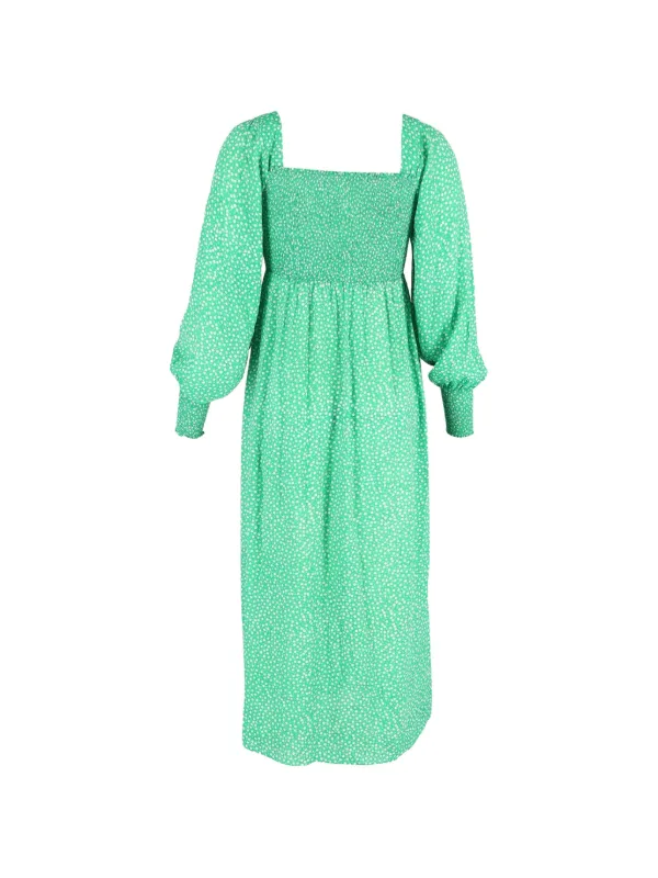 rixo dress green Amina Midi Dress in Green City Floral Olive