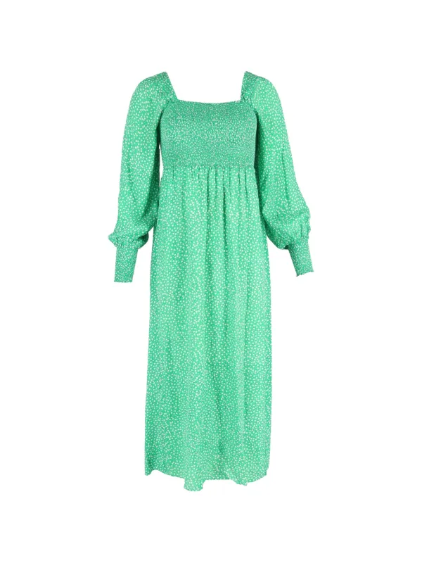 Rixo Marianne floral-print Midi Dress | Green | FARFETCH GE