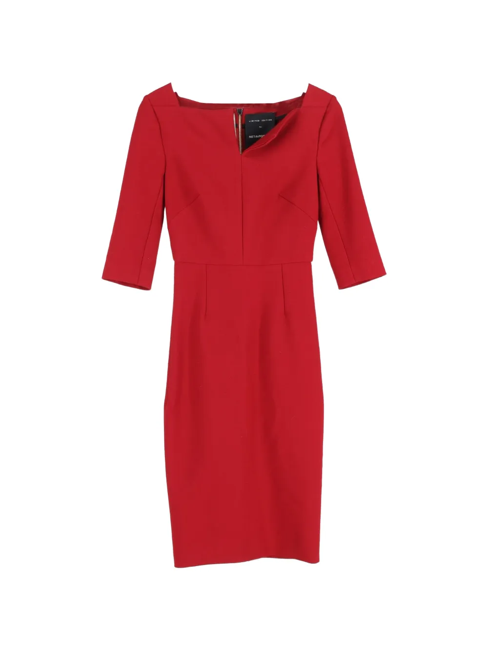 Roland Mouret crepe midi dress - Rosso