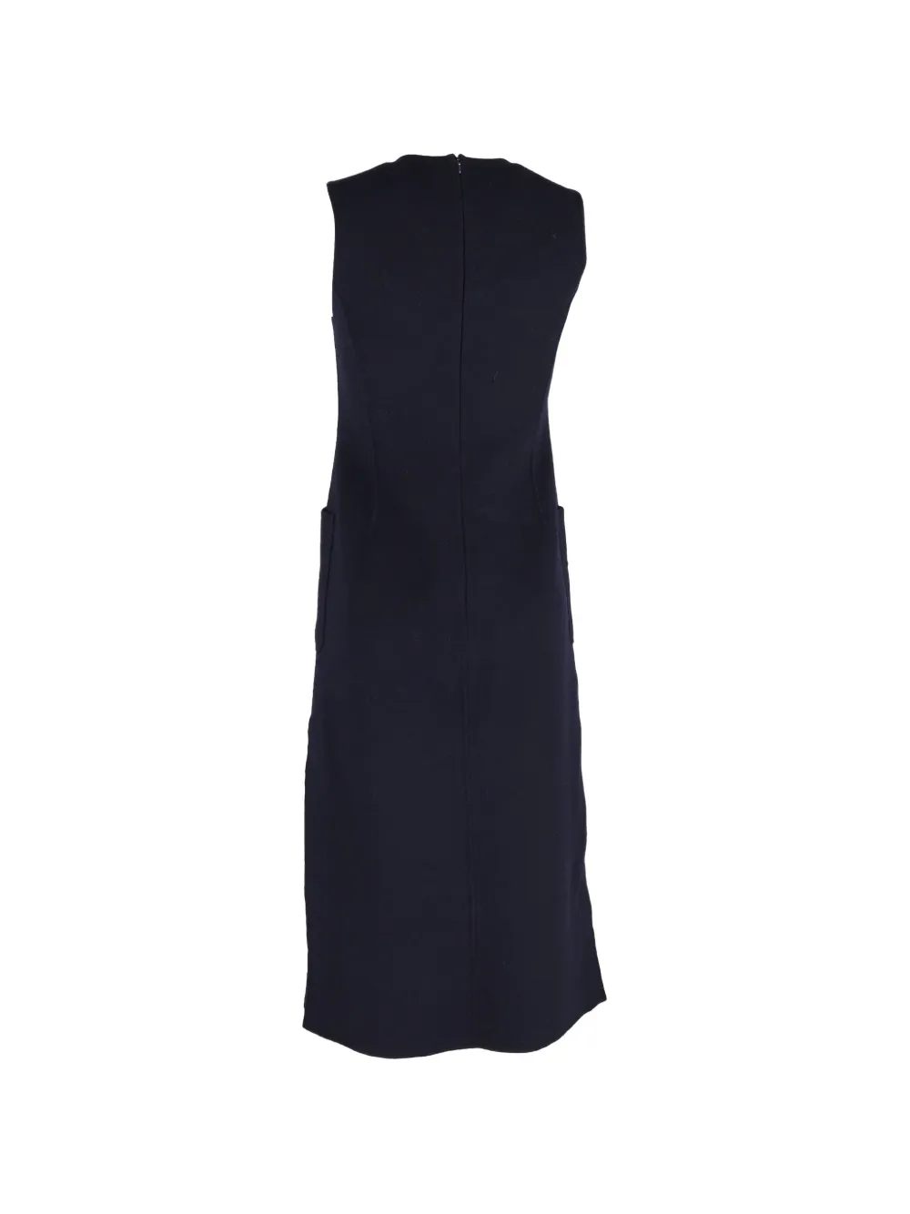 Max Mara patch-pocket midi dress - Blauw