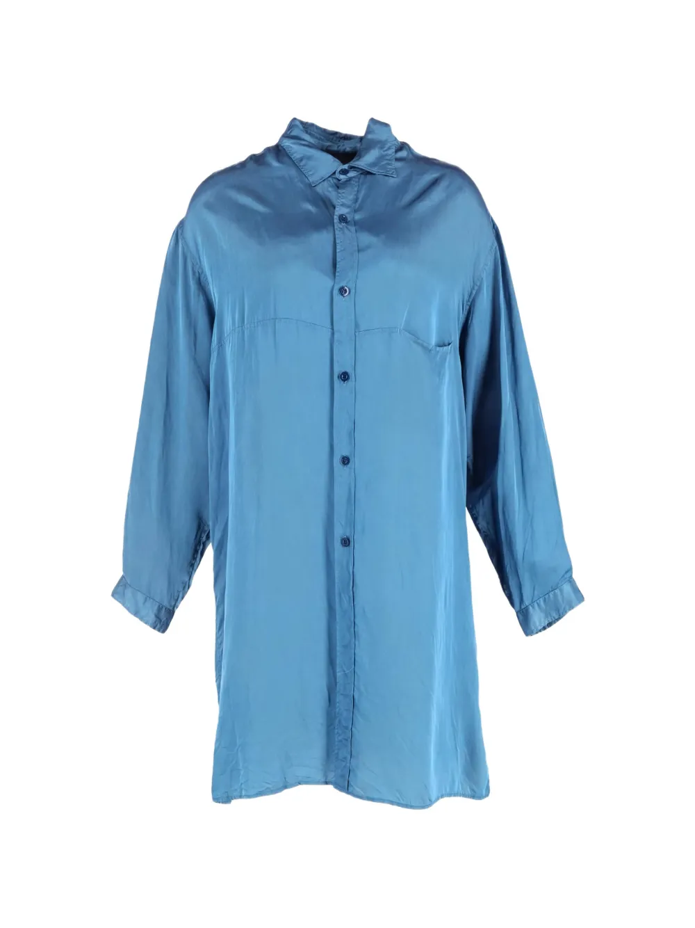 Yohji Yamamoto Pre-Owned Camicia in seta - Blu