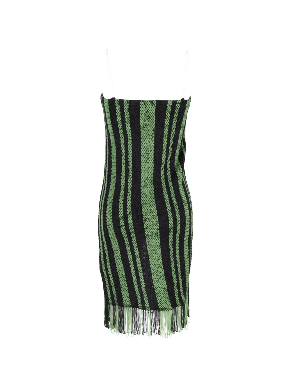 JW Anderson knitted fringe dress - Zwart