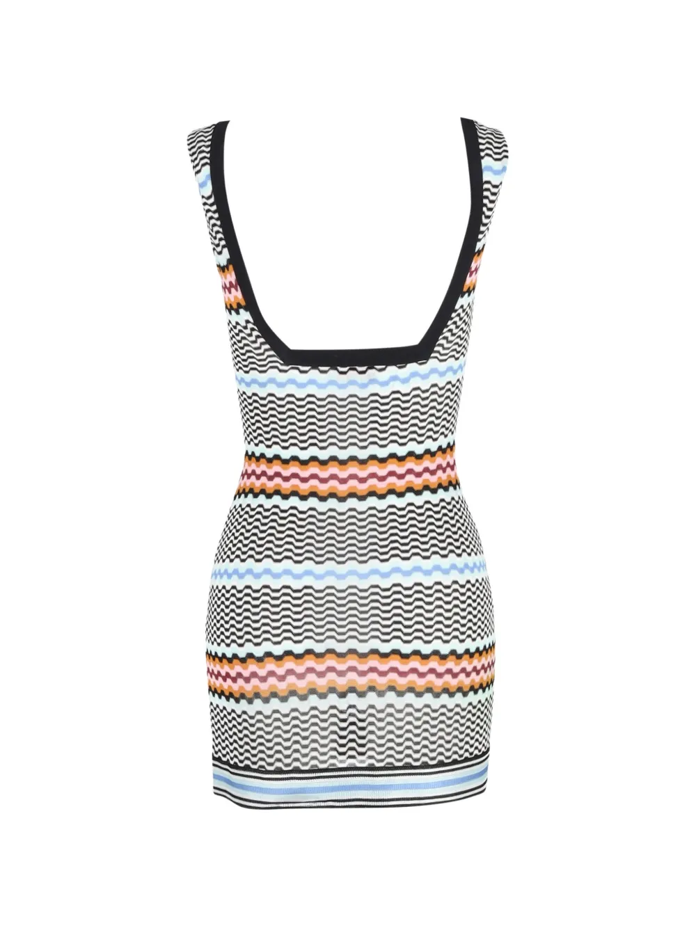 Missoni Pre-Owned square-neck mini dress - Zwart