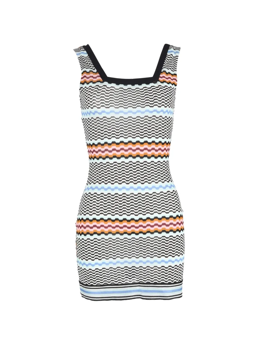 Missoni Pre-Owned square-neck mini dress - Nero
