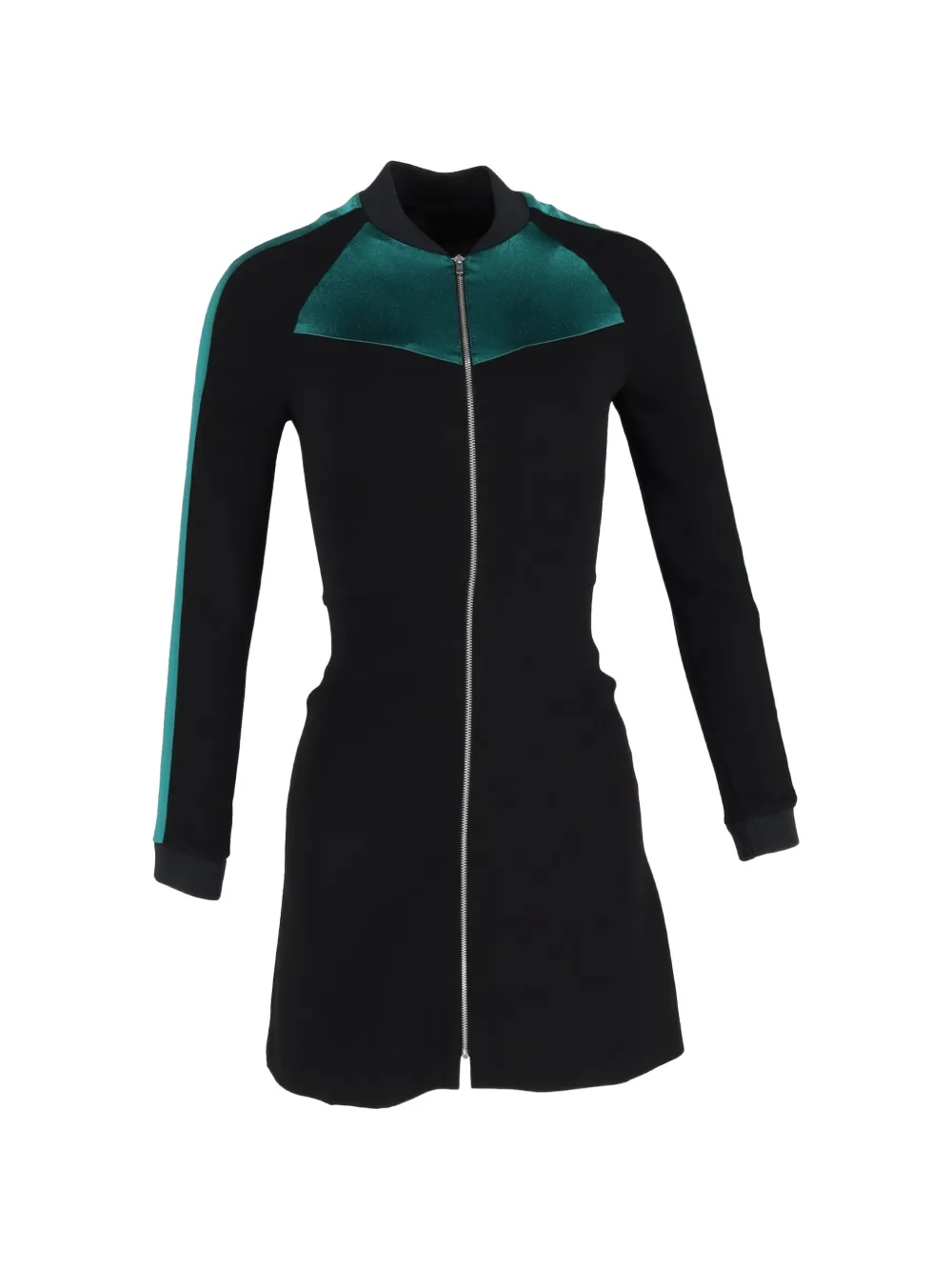 Maje zip-up long-sleeve dress - Nero