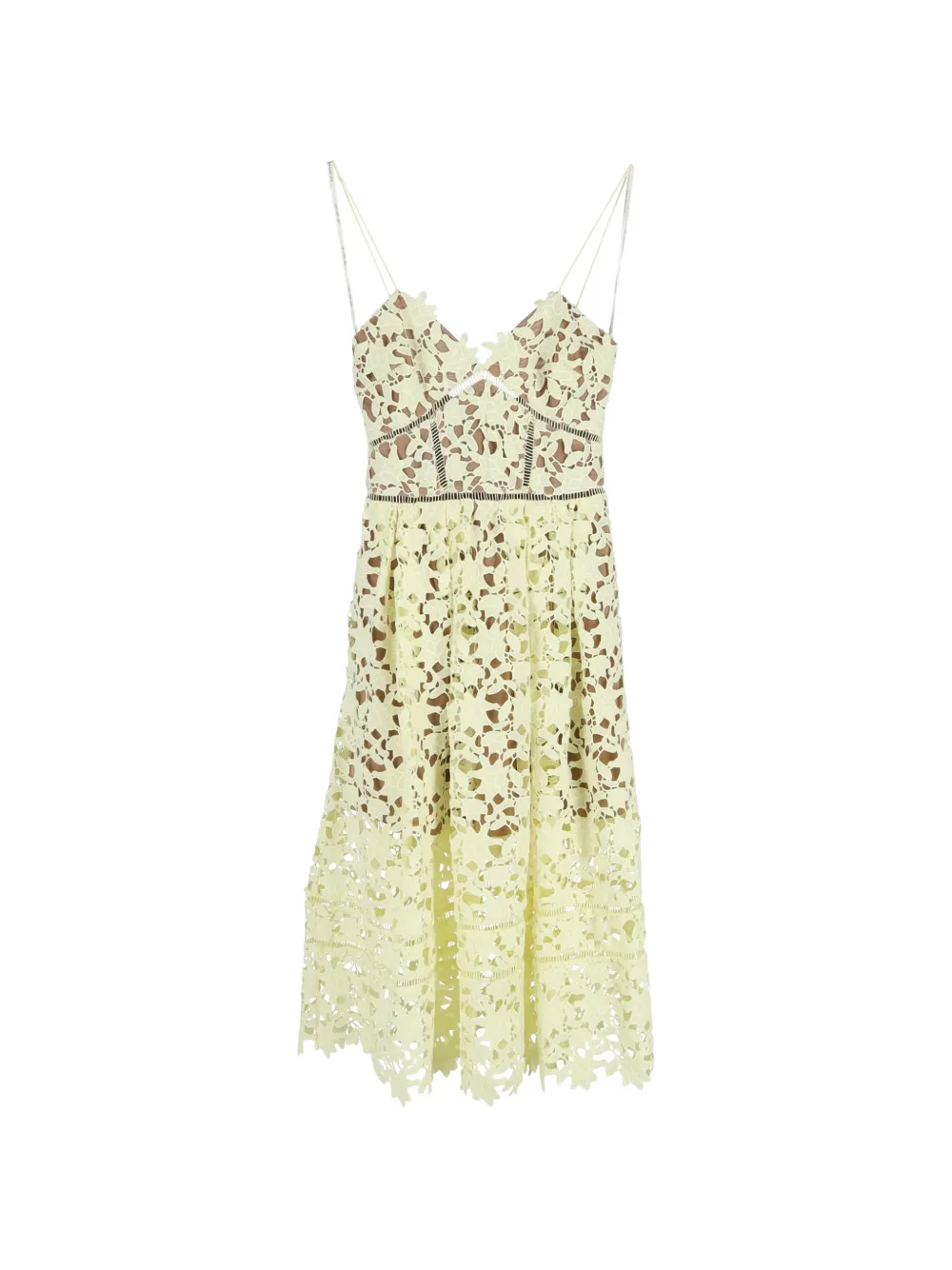 Self-Portrait Azaelea lace midi dress - Toni neutri