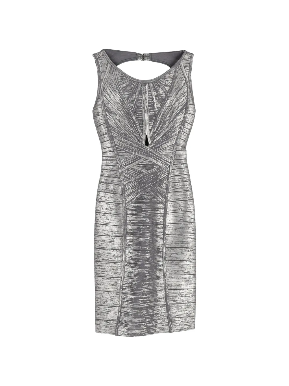 Herve Leger cut-out bandage dress - Grau